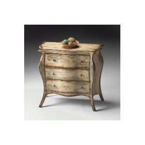    Weathered  Look Finished Bombe Chest by Butler