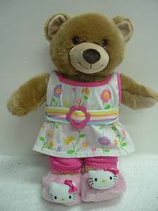 Build A Bear Summer dress HELLO Kitty booties Capri Pants Very good 