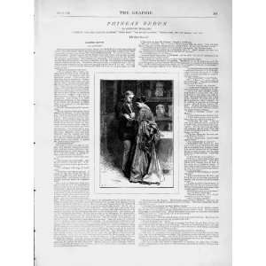  1873 Illustration Story Phineas Redux Man Woman Romance 