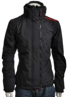 Mens Superdry Jacket  Technical Windcheater  Black/Red  NWT  