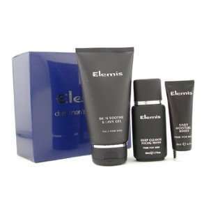   Daily Mens Grooming Shave Gel + Facial Wash + Moisture Boost Beauty