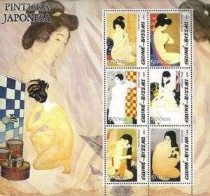 Guinea Bissau 2005 Stamp, Art, Painting, Japan 2  