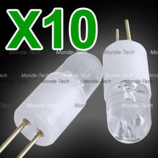 10 X G4 Warm White 1 LED Light Lamp Bulb 12V 0.3W 3000K  