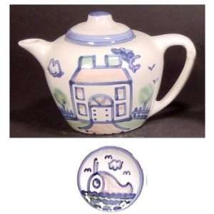  Teapot Large, Whale Pattern