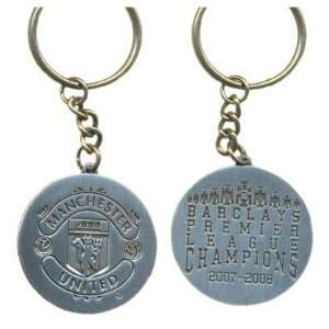  Absolute Footy Man Utd F.C. Champions 08 Keyring Silver 