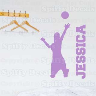 PERSONALIZED VOLLEYBALL PLAYER CUSTOM NAME GIRL Quote Vinyl Wall Decal 