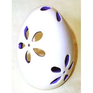  Purple Flower Easter Egg Tea Light Candle Holder Luminary 