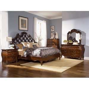  Fairmont Designs Bourbonnais Leather Sleigh Bedroom Set 