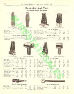1911 Champion Blacksmiths Anvil Tool Swage Flatter AD  