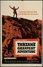 Tarzans Greatest Adventure 1959 Original U.S. One Sheet Movie Poster 