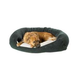  Bowsers Reversible Lounger Dog Bed in Navy (Navy/Oatmeal 