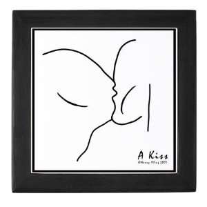  Romantic Kiss Art Box Art Keepsake Box by  