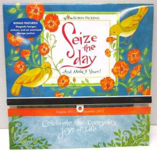 NEW ROBIN PICKENS SEIZE THE DAY 2012 WALL CALENDAR BY 9781416287520 