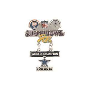  NFL Super Bowl 12 Dallas Cowboys Championship Pin Sports 