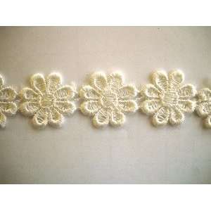  Oyster Venice Lace Daisy Design 7/8 Inch By The Yard Arts 