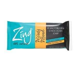  Zing Bars Bar Peanut Butter Chocolate Chip 1.76 oz. (Pack 