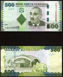 Tanzania  500 Shillings 2010 P New UNC  