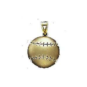  Charm 14kt Gold Baseball   PD63674 Jewelry