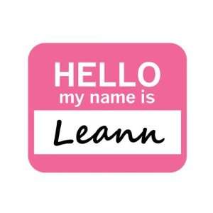  Leann Hello My Name Is Mousepad Mouse Pad