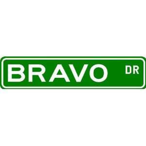  BRAVO Street Name Sign ~ Family Lastname Sign ~ Gameroom 