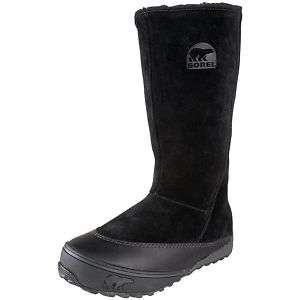 Sorel Womens Mackenzie Slip Tall Snow Boot Black 10 NEW  