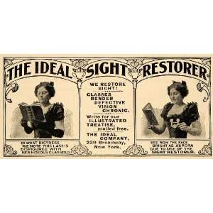  1900 Ad Sight Restorer Ideal Company Classes Vision 