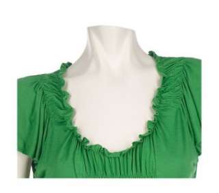 NWT Du Jour Flutter Sleeve Top with Smocking Detail  