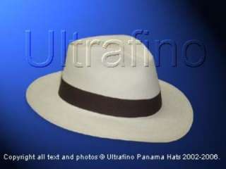 BOGART TEARDROP Style Panama Hat Ultrafino Straw 7 1/8  