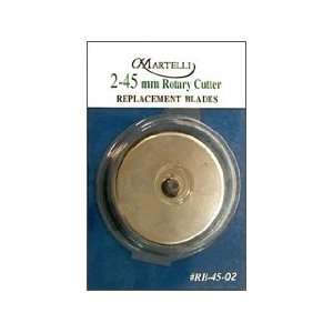  Martelli Rotary Cutter Blade 45mm 2pc Arts, Crafts 