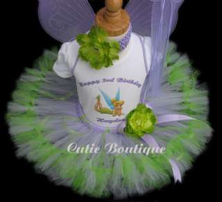 Tink Birthday Outfit Set With Personalized Shirt 3m  4T  
