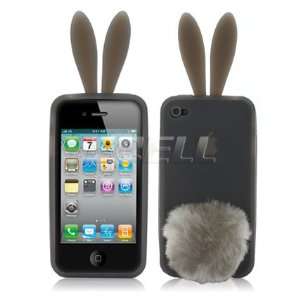  Ecell   GREY RABBIT BUNNY RUBBER SKIN CASE FOR APPLE 