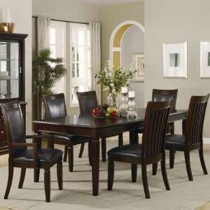 Talmadge 7 Piece Dining Table Set in Walnut Furniture 