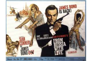 Rare Vintage Classic Movie Poster Print James Bond in FROM RUSSIA WITH 