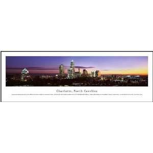  Charlotte, North Carolina   Series 2 Panoramic View Framed 