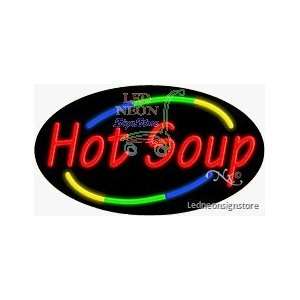 Hot Soup Neon Sign 17 Tall x 30 Wide x 3 Deep 