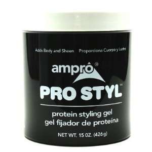  Ampro 15 oz. Pro Styl Protein Gel Jar (Case of 6) Health 
