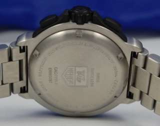 Mens Tag Heuer Formula One / 1 F1 SS Chronograph Watch   White Dial 