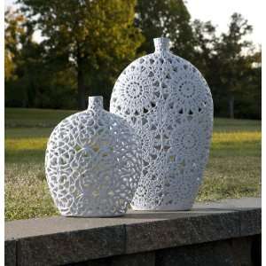  Taj Mahal Set of 2 Decorative Ceramic Vases  