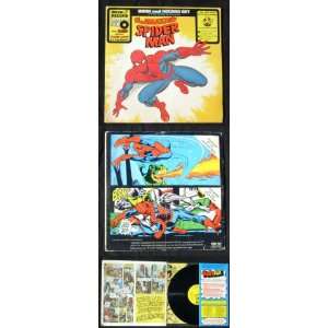 Amazing Spider Man 33 1/3 Book & Record Set Vintage 1978
