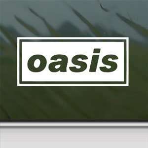  Oasis White Sticker English Rock Band Laptop Vinyl Window 
