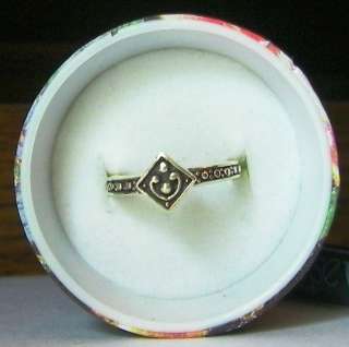 Sterling Silver Unusual Victorian Band Ring; Size 6.75.USA Made 