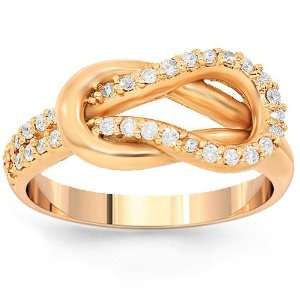   Rose Gold Womens Diamond Cocktail Ring 0.51 Ctw Avianne & Co Jewelry