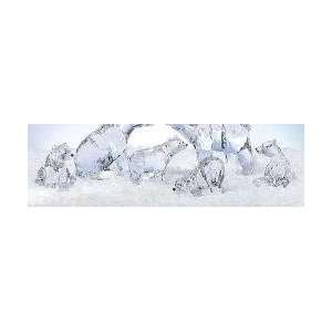 Pack of 4 Icy Crystal Collectible Polar Bear Cub Christmas Figures 3.5 