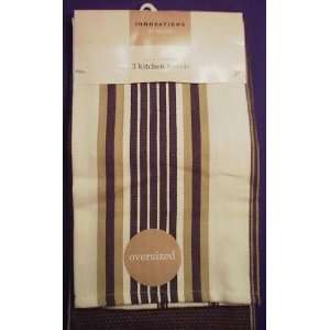 innovations 3 Kitchen Towels 100% Cotton   20in.x28in.  