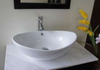 Week Special Euro Style Oval Ceramic White Vessel Sink Bowl 25x15 