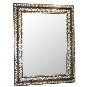  Syrian inlaid mirror   31x39   Walnut & mother of pearl 