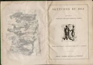 Dickens SKETCHES BY BOZ illus 19th century UK edition  