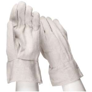 West Chester 708BT Cotton Glove, Band Top Cuff, 10.75 Length, Large 