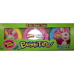 Hubba Bubba Easter Bunny Bubble Gum Tape 3 pack 18 foot long 