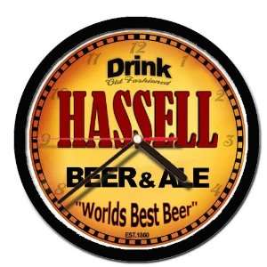  HASSELL beer and ale cerveza wall clock 